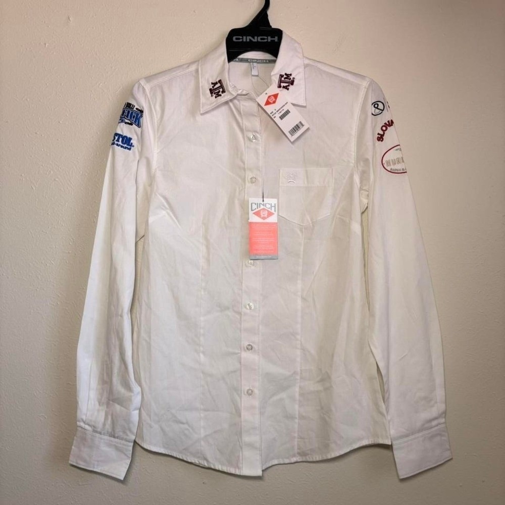Texas A&M western shirt‎ SM Cinch Aggie Rodeo shirt Embroidered Game day Cinch